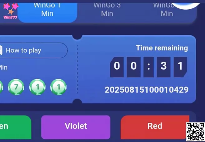 Interface WinGo 30 Second Win777